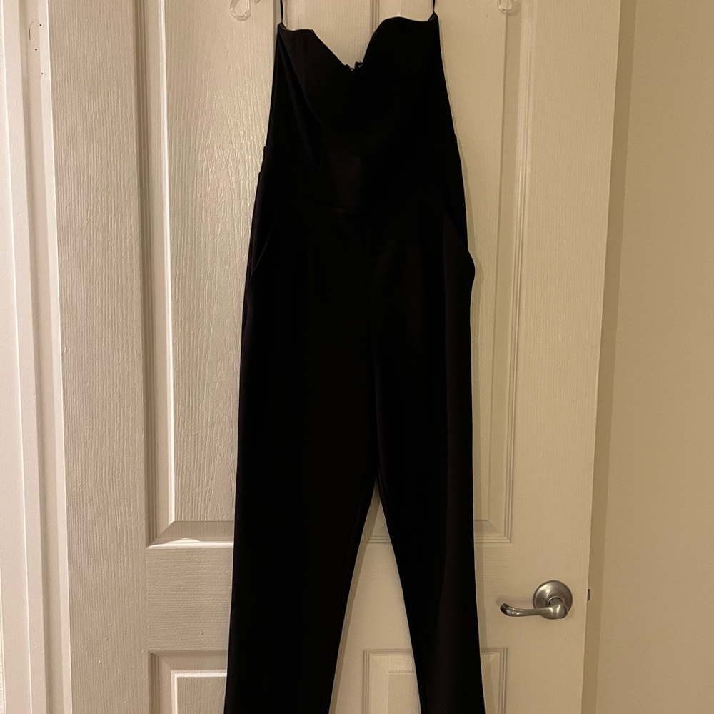 Express Black Sleeveless Jumpsuit
